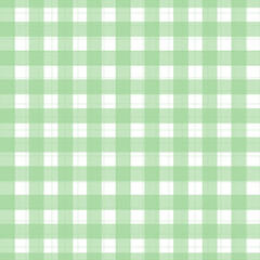 Tartan seamless pattern Plaid vector with pastel green and white color For print, wallpaper, textile, for background checkered tablecloth.