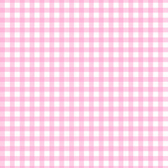 Tartan seamless pattern Plaid vector with pastel pink and white For print, wallpaper, textile, for background checkered tablecloth.