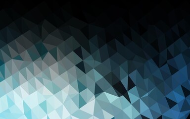 Obraz premium Dark BLUE vector shining triangular pattern.