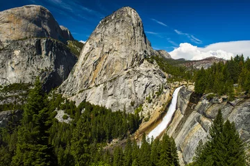 Naadloos Fotobehang Airtex Nevada Falls in Yosemite National Park in California © Fyle