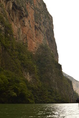 The dramatic and deep Sumidero Canyon in Chiapas, Mexico