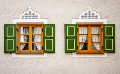 old wooden window at a house