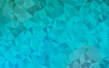 Light BLUE vector polygonal template.