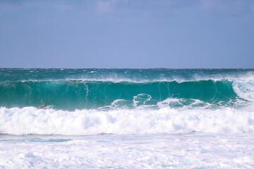 Waves on the North Shore in Winter, Oahu, Hawaii