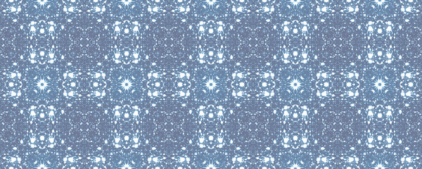 Sapphire Endless Tile. Seamless Painted Design.