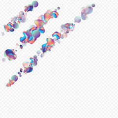 Color 3d Organic Vector Transparent Background. 
