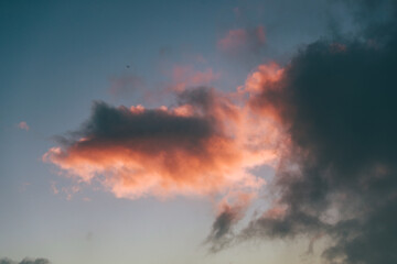 Sunset at Tantalus lookout, Honolulu, Oahu, Hawaii