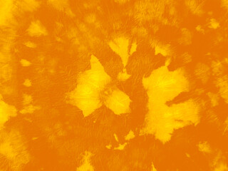 Tie Dye Dyed Pattern. Ink Yellow Picture. Ochre