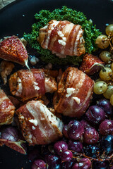 roasted lamb chops with vegetables