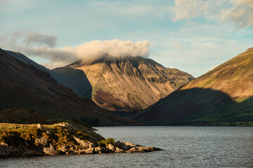 Beautiful late Summer landscape image of Wasdale Valley in Lake District, looking towards Scafell...