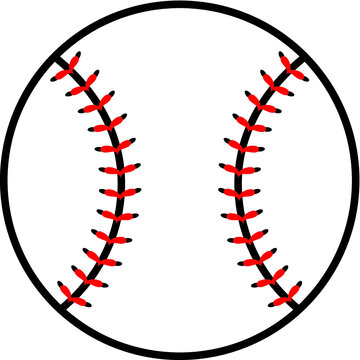 Vector illustration of the baseball ball