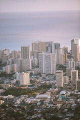 City view of Honolulu, Tantalus lookout, Oahu, Hawaii