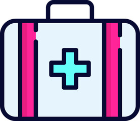 first aid kit vector icon, Medical and corona virus icon