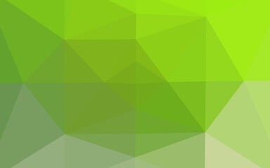 Fototapeta na wymiar Light Green vector abstract mosaic background.