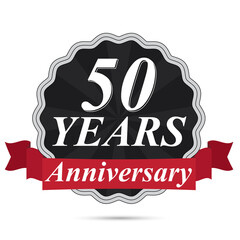 50 years anniversary label