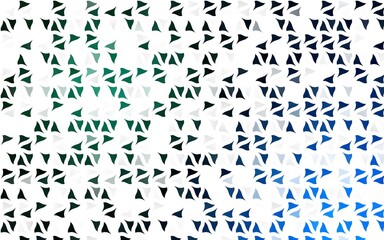 Light Blue, Green vector pattern in polygonal style.