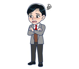 Male teacher in a gray jacketA