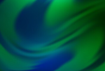 Dark Blue, Green vector colorful blur background.