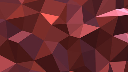 Indian red abstract background. Geometric vector illustration. Colorful 3D wallpaper.