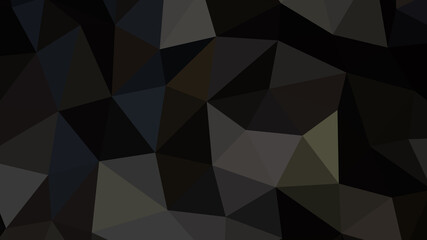 Black abstract background. Geometric vector illustration. Colorful 3D wallpaper.