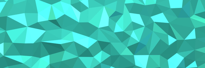 Turquoise abstract background. Geometric vector illustration. Colorful 3D wallpaper.