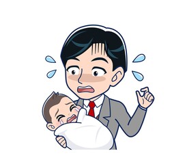 Male teacher in a gray jacketA