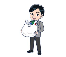 Male teacher in a gray jacketA