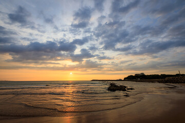 Fototapeta premium 夕日と海