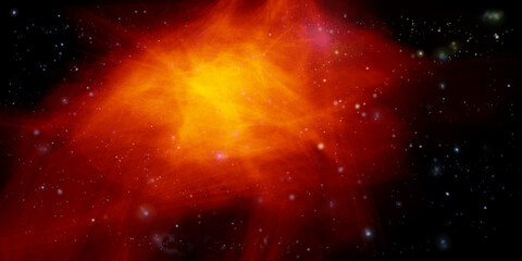 space background backdrop ,futuristic fantasy flaming nebula or galaxy