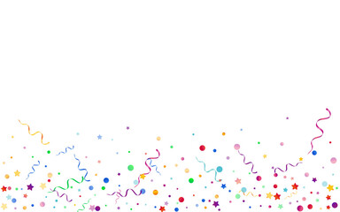 Multi colored Circles Shiny Vector White 