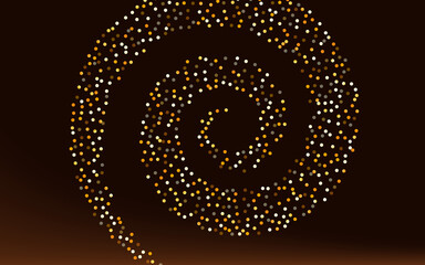 Gold Dust Rich Brown Dark Background. Isolated 