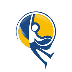 Abstract illustration design businessman success icons symbol