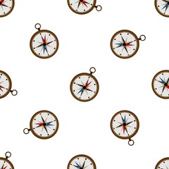 
Lovely seamless pattern with compass on a white background. Marine items in a flat style.
Stock vector illustration for decor and design, textiles,
wallpaper, wrapping paper
