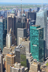 Obraz premium Urban landscape. Famous skyscrapers in city center. Midtown Manhattan. New York City. United States