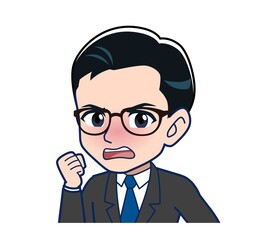 man wearing glasses in formal suits