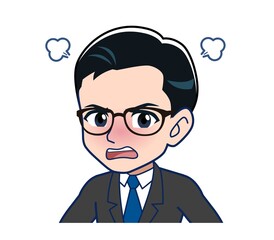 man wearing glasses in formal suits