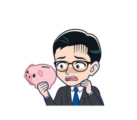 man wearing glasses in formal suits