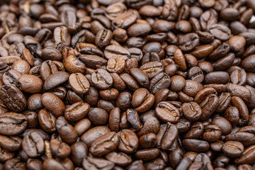 coffee beans close up