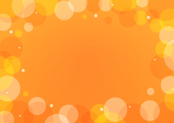 温かいほわほわ背景イラスト　オレンジ