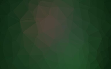 Dark Green vector blurry triangle template.