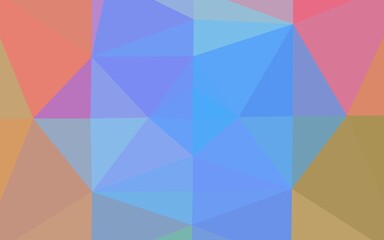 Light Multicolor, Rainbow vector abstract polygonal texture.