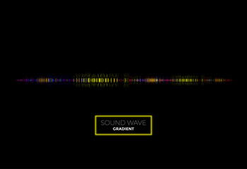 Line sound wave abstract background. Graphic of a digital sound