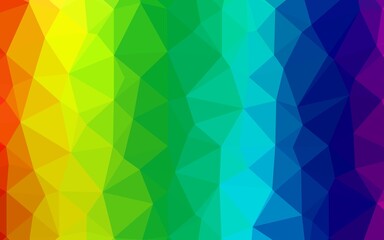 Fototapeta na wymiar Light Multicolor, Rainbow vector abstract polygonal layout.