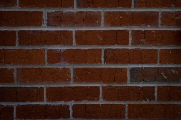 Textured Red Brick Wall 