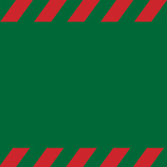 : Green square vector Christmas background with red stripes for holiday themes.
