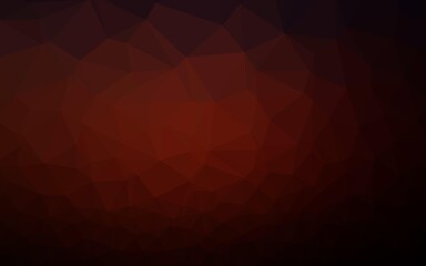 Dark Red vector abstract mosaic background.