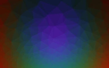 Obraz premium Dark Multicolor, Rainbow vector abstract mosaic pattern.