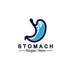 Stomach Health Logo vector illustration design - creative Gastroenterology Healthy Logo element icon, Stomach healthcare icon vector template