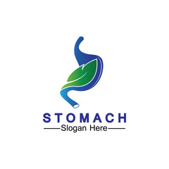 Stomach Health Logo vector illustration design - creative Gastroenterology Healthy Logo element icon, Stomach healthcare icon vector template