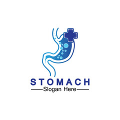 Stomach Health Logo vector illustration design - creative Gastroenterology Healthy Logo element icon, Stomach healthcare icon vector template